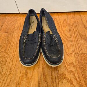 Mens Blue Cole Haan Size 7.5 Loafers/Boat Shoes